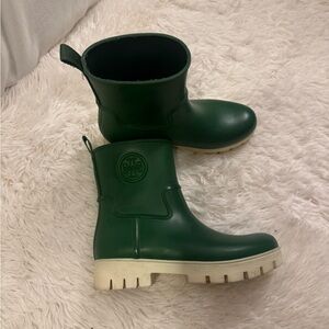 Tory Burch Green Ankle Boots